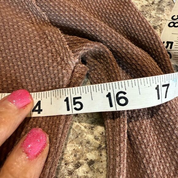 We The Free Brown Ruffled Fitted Blouse - Picture 5 of 9